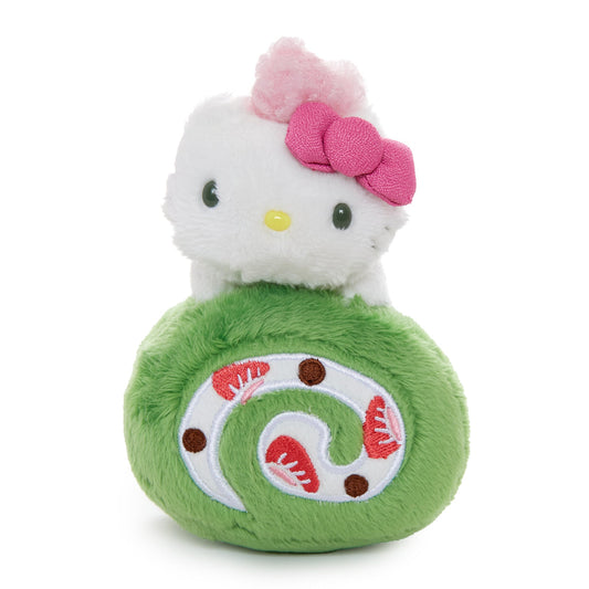 Clip de mascota Hello Kitty Roll Cake (Serie Matcha Sweets)